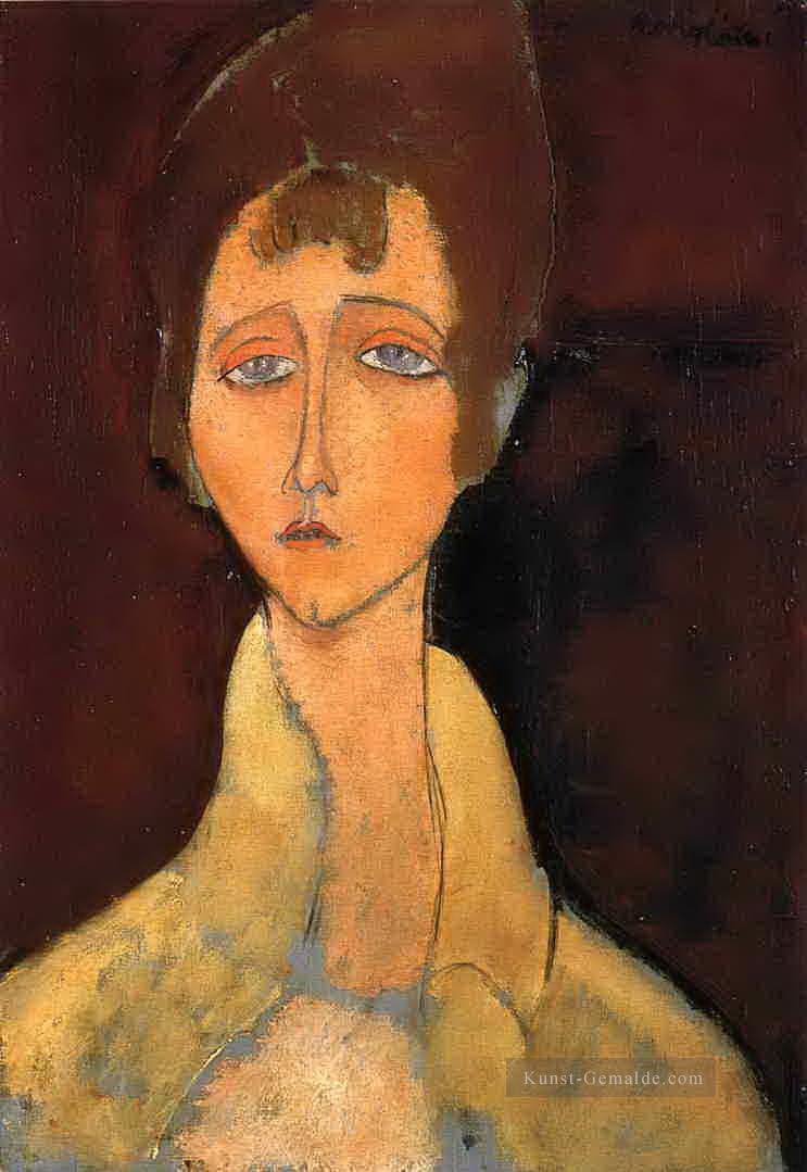 Frau mit weißen Mantel 1917 Amedeo Modigliani Ölgemälde